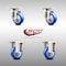 Service Caster 3 Inch 316SS Blue Polyurethane Wheel Swivel Top Plate Caster Rigid SCC, 2PK SCC-SS31620S314-PPUB-BLUE-2-R-2 - alternate 3